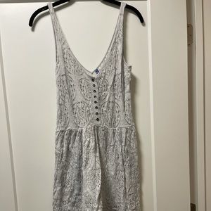 Free People - Grey Lace Slip - M